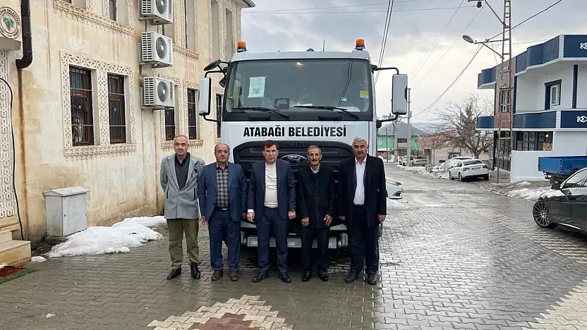 Atabağı Belediyesi'ne Yeni Arazöz Hibe Edildi