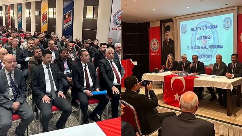 Belediye-İş Sendikası Siirt Şubesi'nin 13. Olağan Genel Kurulu gerçekleştirildi