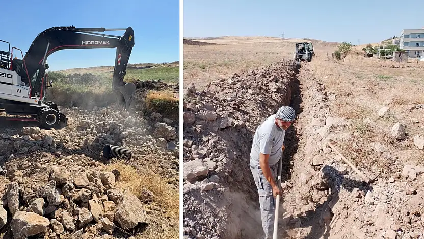 Kayabağlar Beldesi'nde İçme Suyu ve Kanalizasyon Altyapı Çalışmaları Sürüyor