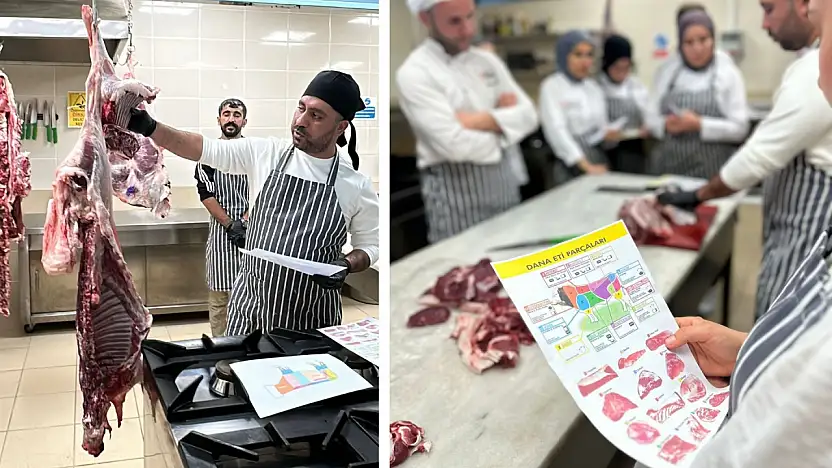 Kırmızı Etin Sırları Siirt'te Çözüldü: Gastronomi Öğrencileri Ustalarla Et Kesti!