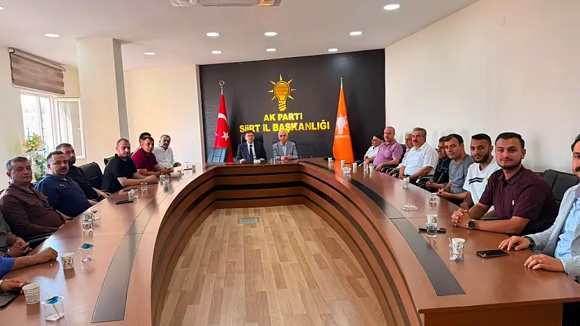 Kızılay Ailesinden AK Parti Siirt İl Başkanı Abdulhekim Gider'e Hayırlı Olsun Ziyareti