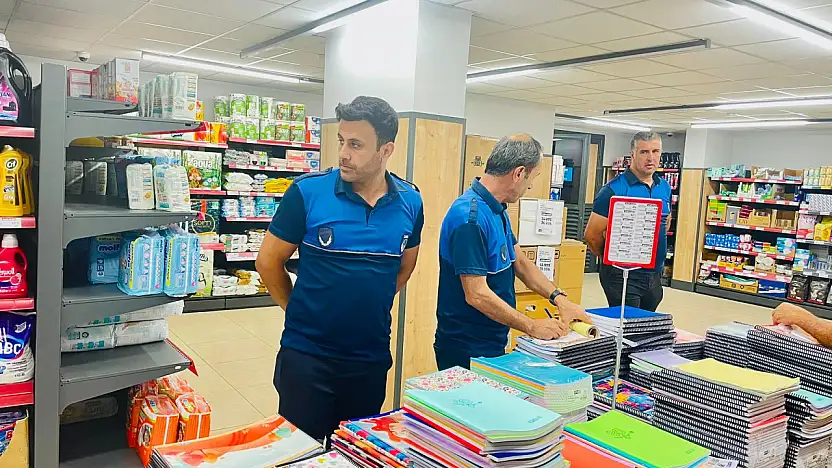 Kurtalan'da Kırtasiye Ürünlerine Zabıta Denetimi