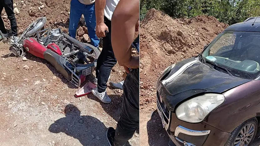 Kurtalan'da Otomobil ile Motosiklet Çarpıştı: 1 Yaralı