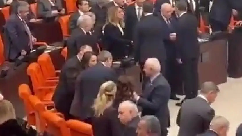 Meclis'te AK Parti ve DEM Parti Siirt milletvekilleri arasında sıcak anlar