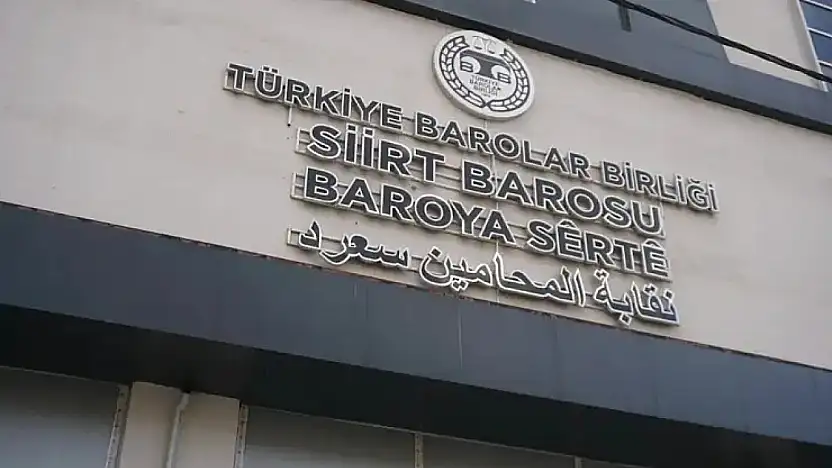 Siirt Barosu'ndan Barış Sürecine Destek: Tarihi Bir Fırsat Olarak Görüyoruz
