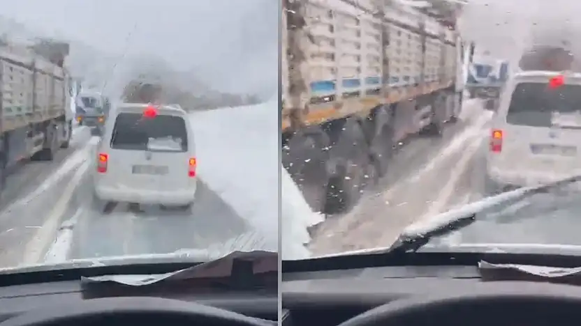 Siirt-Bitlis kara yolu kar sonrası ağır tonajlı araçlara yeniden ulaşıma açıldı