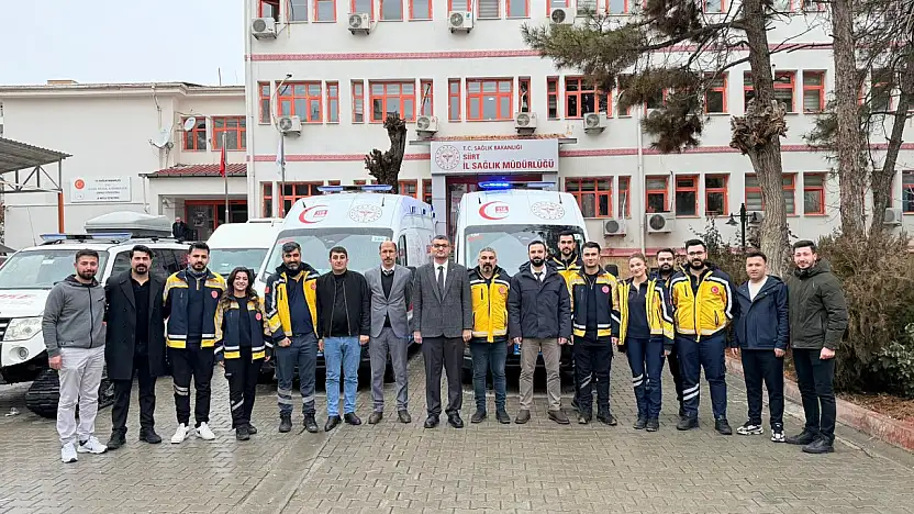 Siirt'e 112 Acil Sağlık Hizmetleri için 2 yeni ambulans tahsis edildi