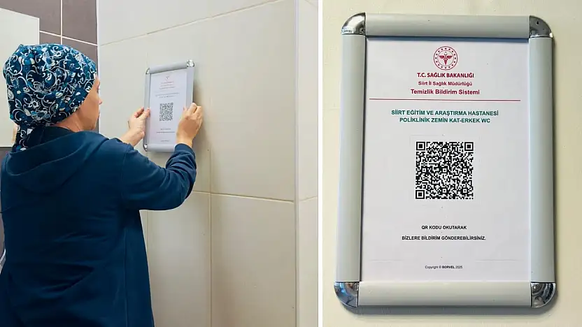 Siirt Eğitim ve Araştırma Hastanesi'nde QR Kodlu Temizlik Takip Sistemi