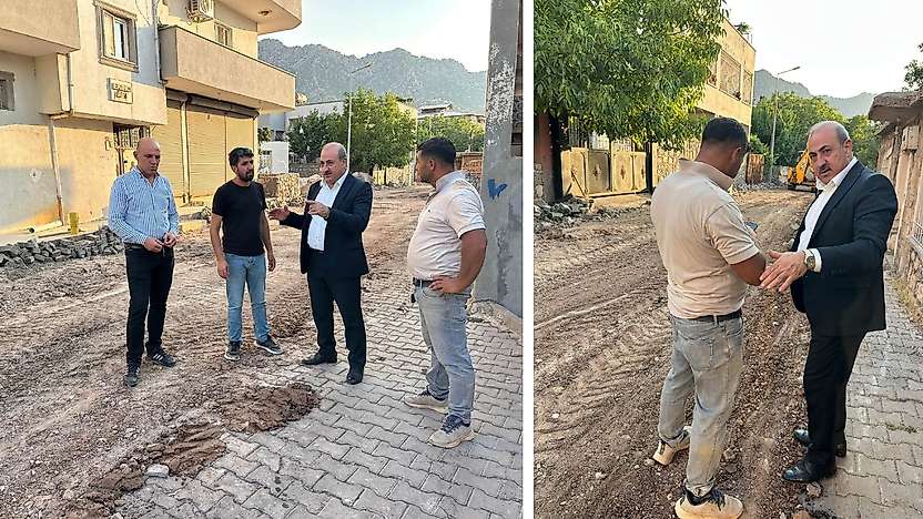 Siirt Eruh'ta Doğalgaz Altyapı Çalışmaları Sürüyor
