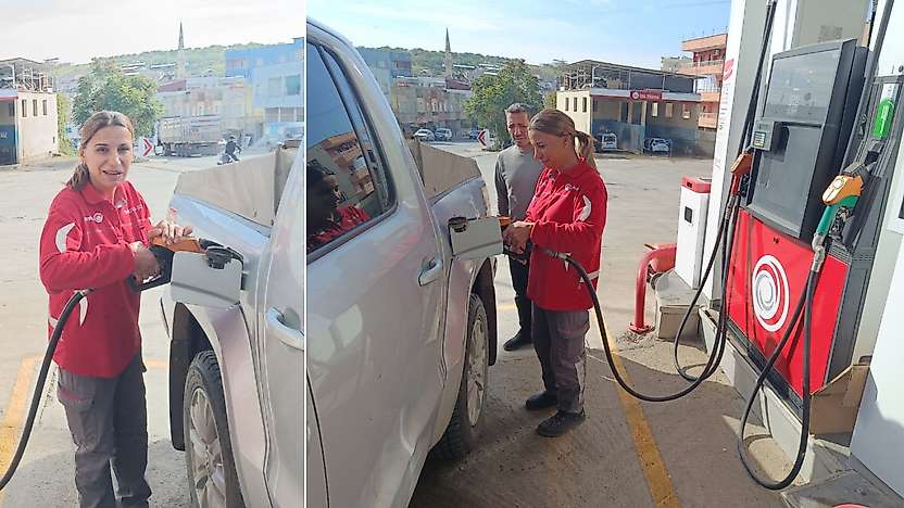 Siirt'in İlk Kadın Pompacısı Dilan Zerdelci İlgi Odağı Oldu