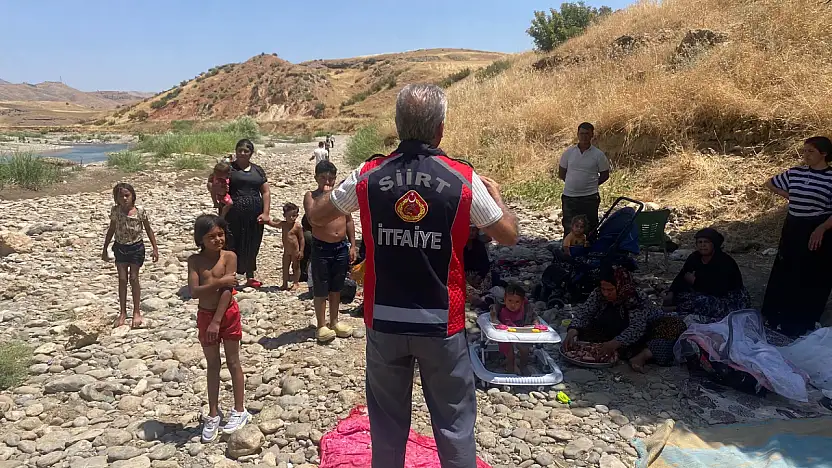 Siirt İtfaiyesi'nden Kezer ve Botan Vadisi İçin Kritik Uyarı: 'Suya Girmeyin'