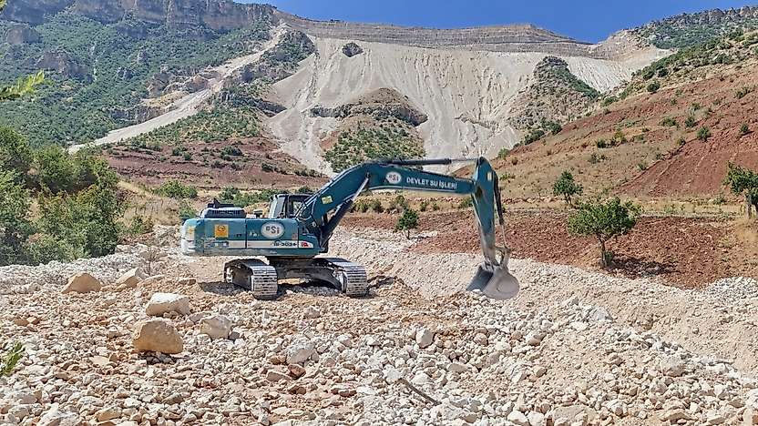 Siirt Kayaboğaz'da Sel Sonrası Dere Islahı Tamamlandı