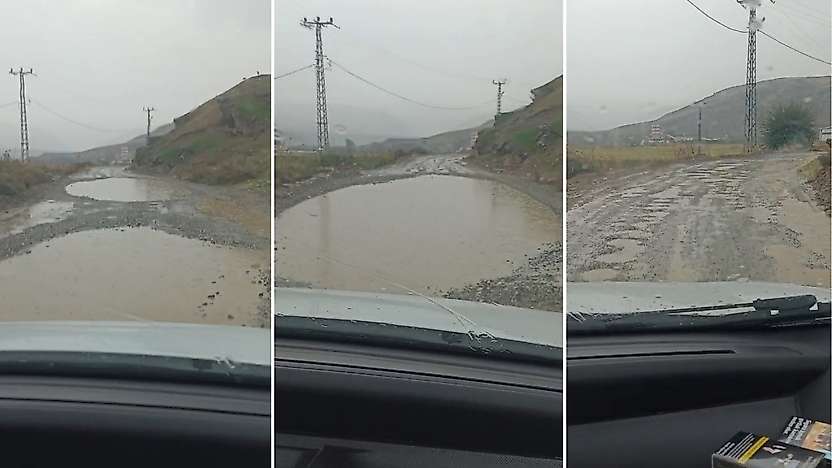 Siirt Kezer Köprübaşı'nda Yol Çilesi: Büyük Çukurlar Ulaşımı Zorlaştırıyor