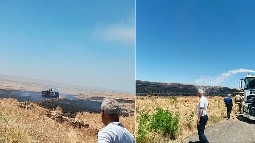 Siirt Kurtalan'da Büyük Yangın: Yüzlerce Dönüm Buğday Kül Oldu
