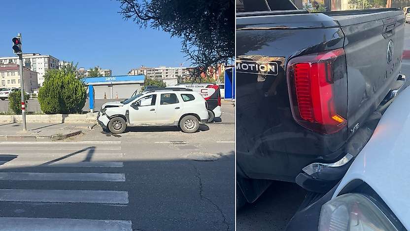 Siirt-Kurtalan Karayolunda Maddi Hasarlı Kaza