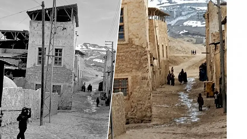 Siirt Şeyh Süleyman Mezarlığı'na Giden Tarihi Sokağın Yıllar Önceki Hali Ortaya Çıktı