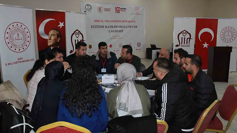 Siirt'te Öğrenci Devamsızlığını Azaltmak İçin 'Okula Devam' Çalıştayı Düzenlendi