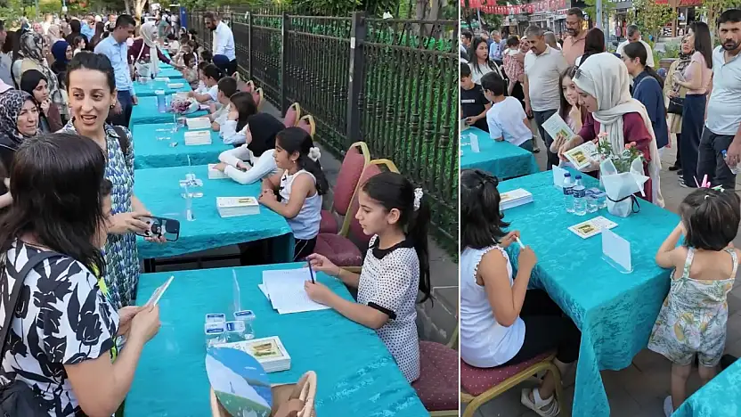 Siirt'te 4. Sınıf Öğrencileri Yazdıkları Kitapları İmzaladı