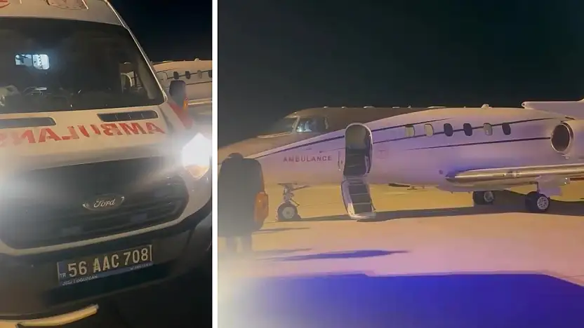 Siirt'te 9 Aylık Bebek Hava Ambulansıyla İstanbul'a Sevk Edildi