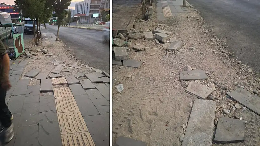 Siirt'te Bozuk Kaldırım Tepki Topladı: ''İlla Kaza mı Olması Gerekiyor?''