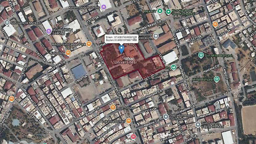 Siirt'te Eski Üniversite Yerleşkesine Yapılacak Millet Bahçesi Projesinde Plan Değişikliği