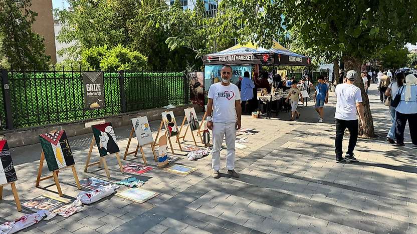 Siirt'te Filistin Temalı Resim Sergisi Açıldı