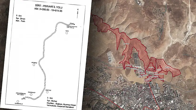 Siirt'te Geniş Kapsamlı Acele Kamulaştırma Kararı: Onlarca Parsel Listede