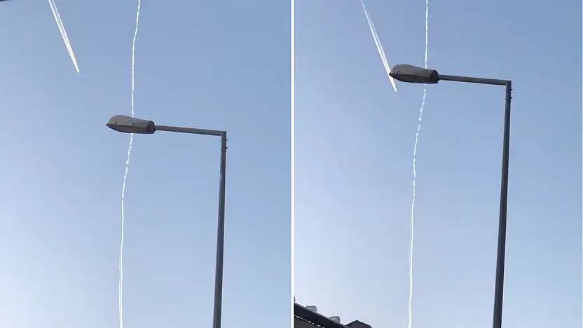 Siirt'te gökyüzündeki izler gündem oldu: Uçak izleri mi, yoksa zehir mi?