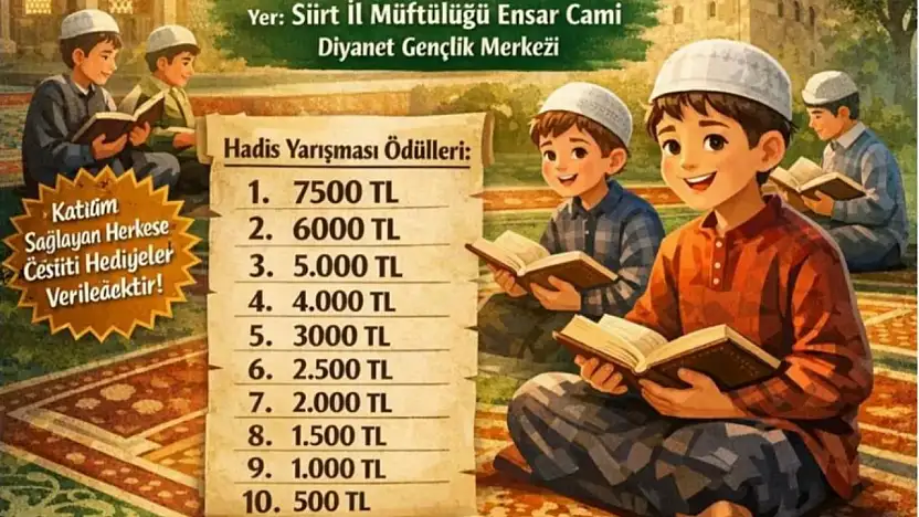 Siirt'te hadislerle büyüyen nesiller için anlamlı program