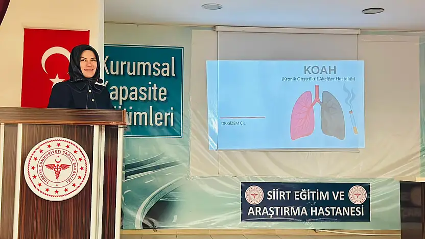 Siirt'te Hastane Personeline KOAH Bilgilendirmesi: Uzmanlardan Kapsamlı Eğitim