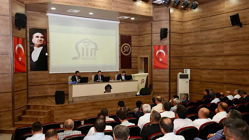 Siirt'te İl Koordinasyon Kurulu Toplandı: Kamu Yatırımları Masaya Yatırıldı