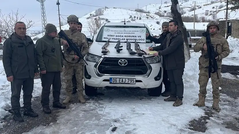 Siirt'te kaçak avcılığa geçit yok: 4 kişiye 77 bin TL ceza