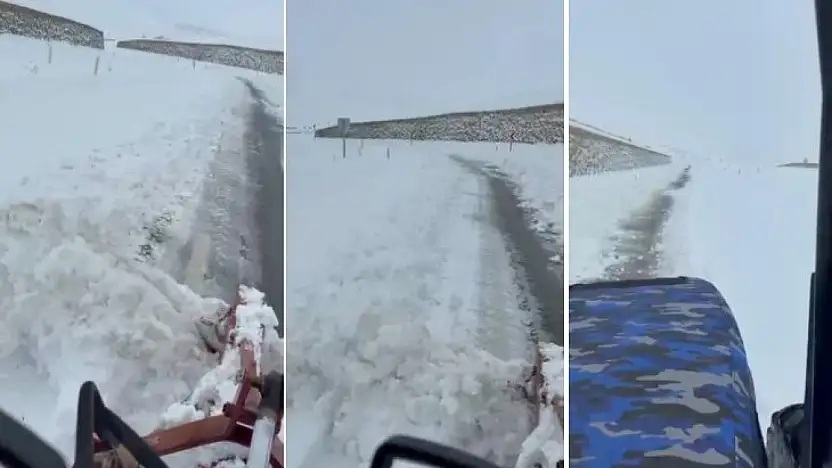 Siirt'te Kar Yağdı, Yol Kapandı… Çözüm Bir Vatandaştan Geldi
