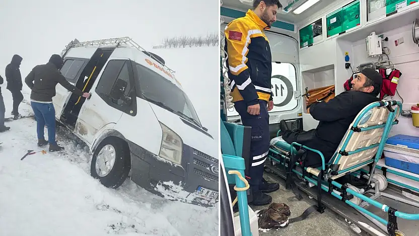 Siirt'te karla mücadele ekipleri zorlu şartlarda vatandaşların yardımına koşuyor