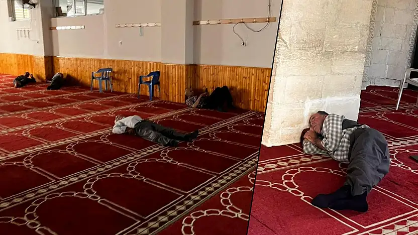 Siirt'te Kavurucu Sıcaklardan Bunalan Vatandaşlar Camilere Sığınıyor