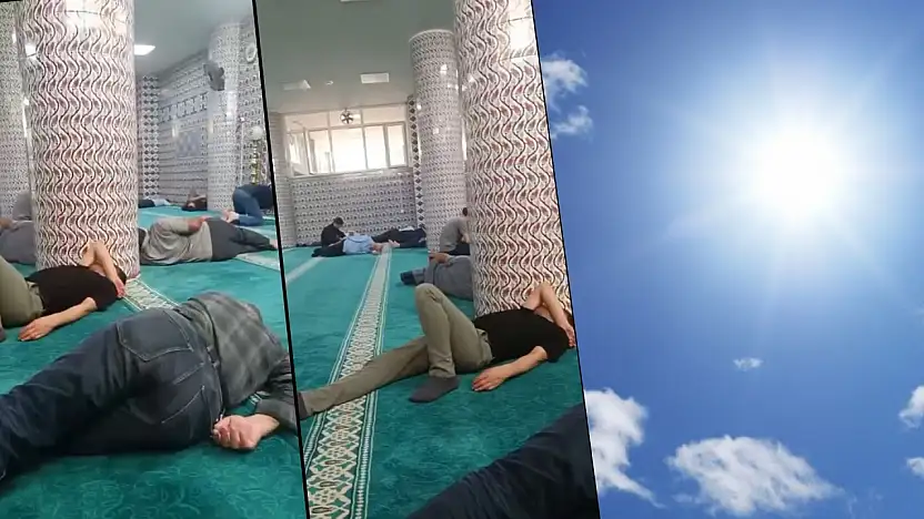Siirt'te Kavurucu Sıcaklardan Bunalanlar Serinliği Camilerde Arıyor