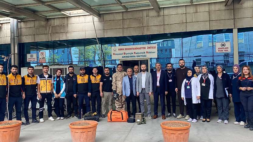 Siirt'te KBRN Tatbikatı Gerçeğini Aratmadı