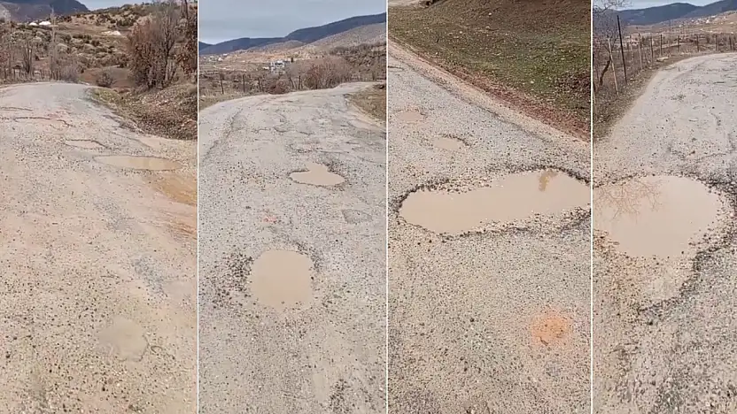 Siirt'te Köy Yolu Çukura Döndü: Vatandaş Video Çekip Çağrı Yaptı