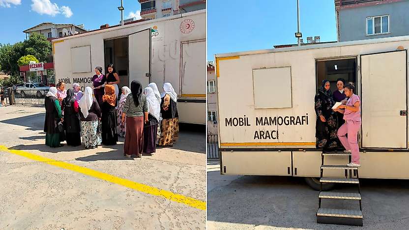 Siirt'te Mamografi Tırı Eruh'ta Kadınlara Hizmet Veriyor