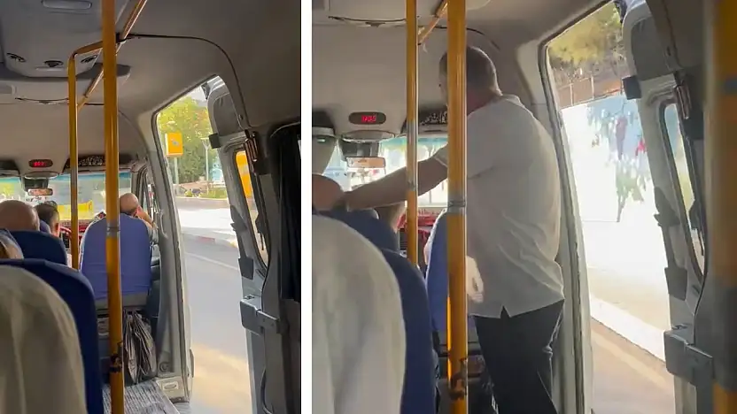 Siirt'te Minibüs Tepkisi: Klima Kapalı, Kapı Açık, Yolcular Ayakta