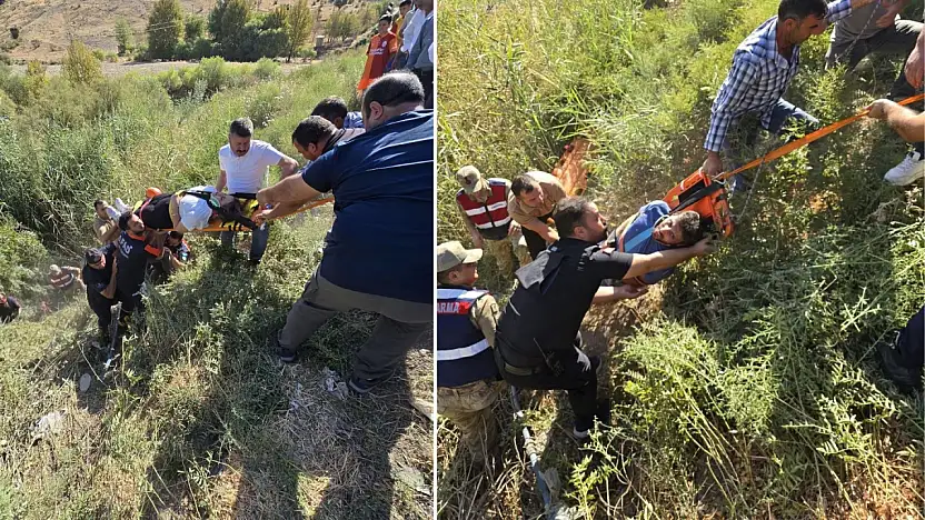 Siirt'te öğretmenleri Taşıyan Otomobil Dereye Uçtu!