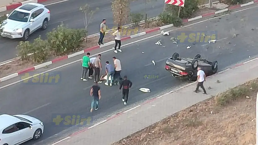 Siirt'te Otomobil Takla Attı: 1 Yaralı
