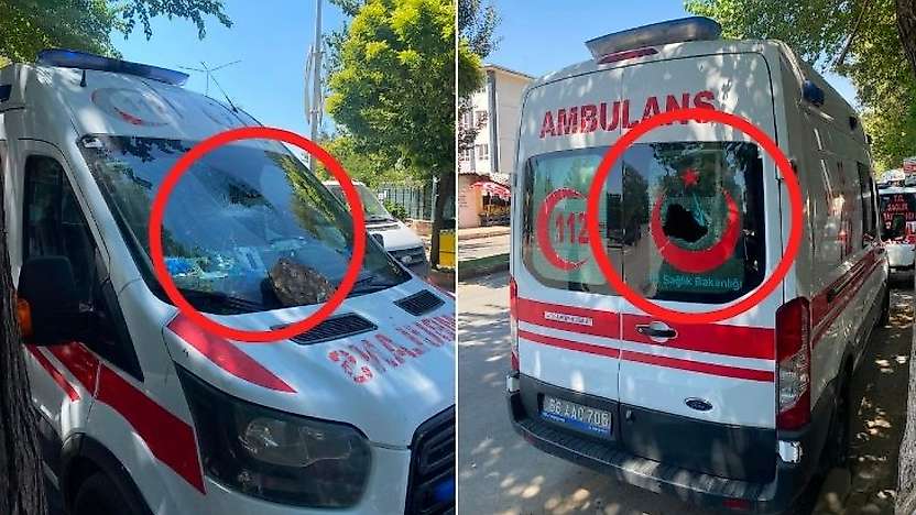 Siirt'te Park Halindeki Ambulansa Saldırı: Tüm Camları Kıran Şüpheli Gözaltında