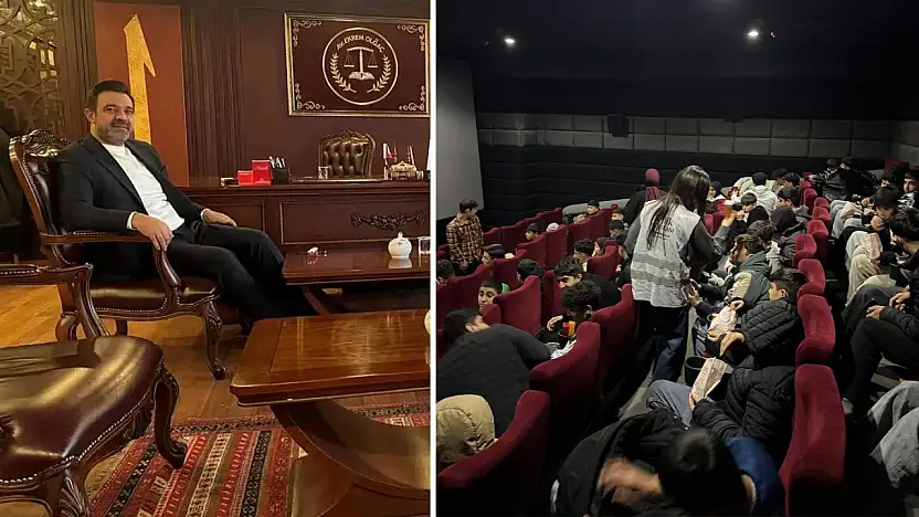 Siirt'te Sevgi Evleri Çocuklarına Sinema Etkinliğine Ekrem Olğaç Sponsor Oldu