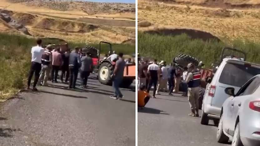 Siirt'te Seyir Halindeki Traktör Devrildi: 4 Yaralı
