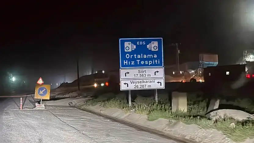 Siirt'te Sürücüler Dikkat! Ortalama Hız Denetimi Başladı
