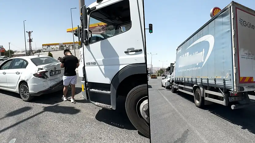 Siirt'te TIR Otomobile Arkadan Çarptı: Araçta Hasar Oluştu