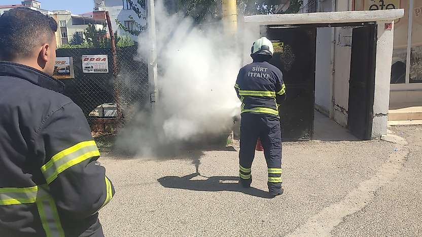 Siirt'te Trafo Yangını