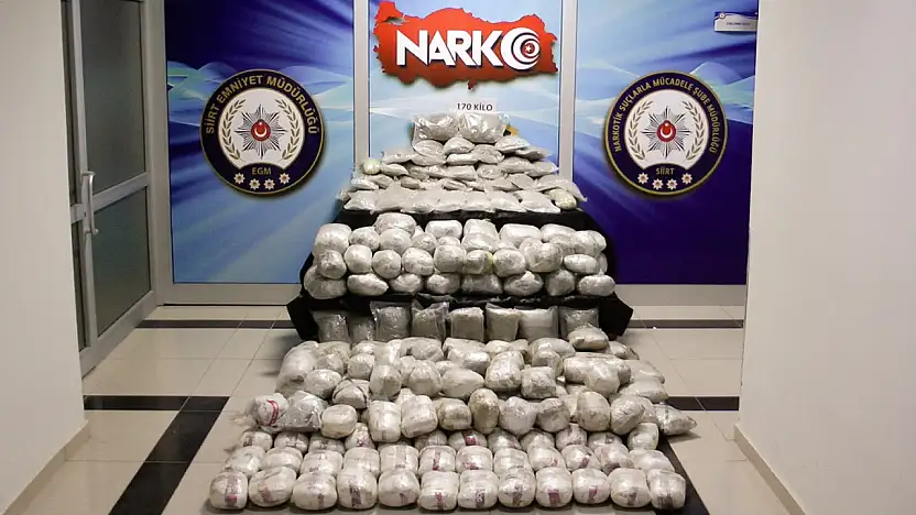 Siirt'te Uyuştucu Operasyonunda 170 Kilo Kubar Esrar Ele Geçirildi 1 Kişi Tutuklandı