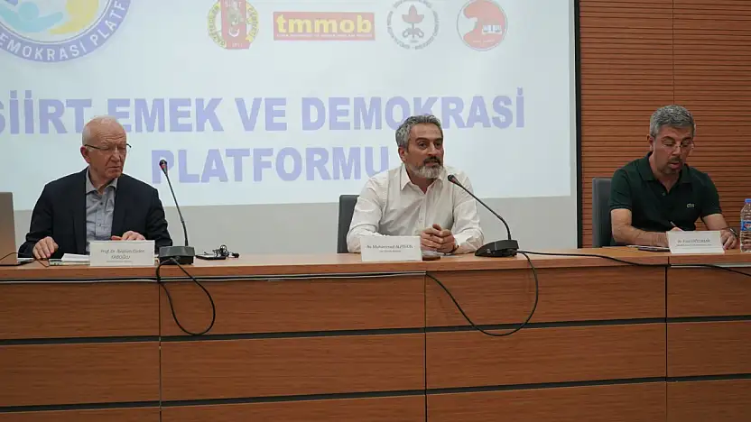 Siirt'te Yeni Anayasa ve Çözüm Süreci Konuşuldu